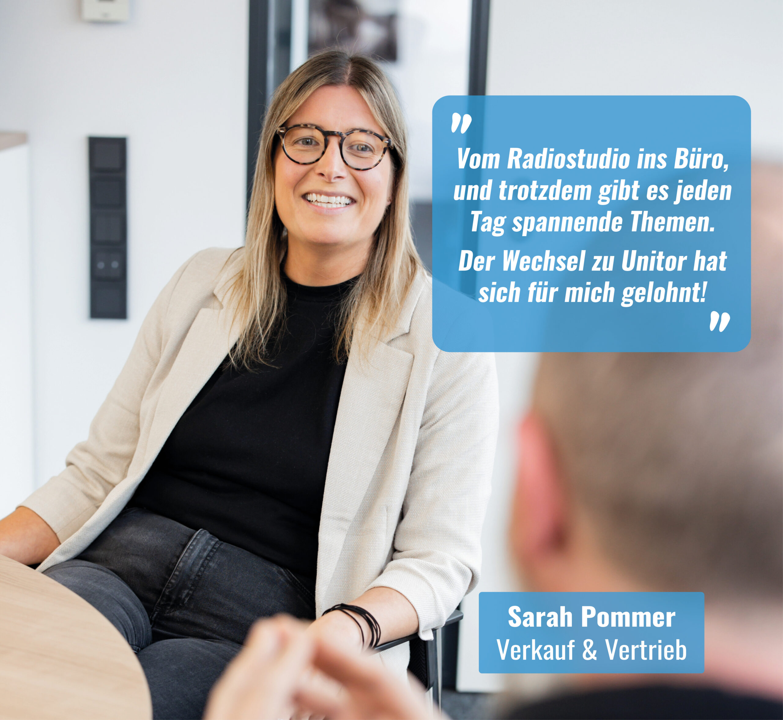 Sarah Pommer, Mitarbeiterin für Verkauf und Vertrieb bei Unitor